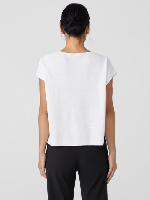 Organic Linen Cotton Square Top