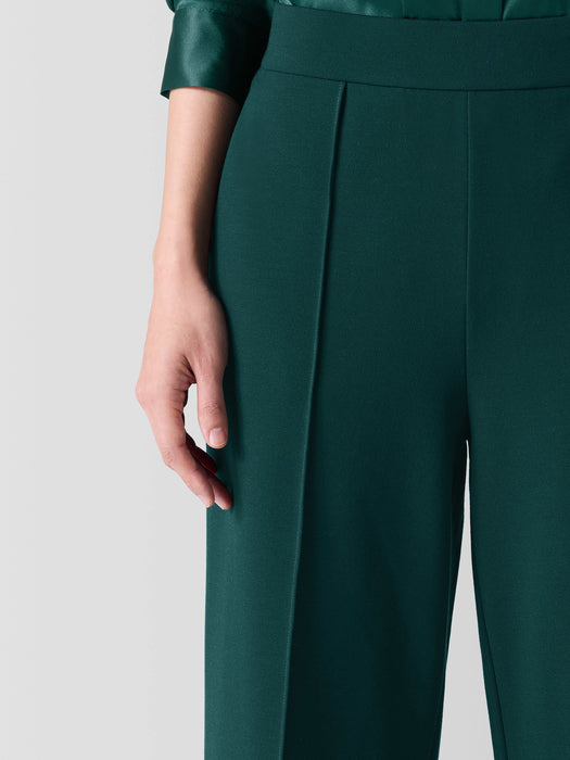 Washable Flex Ponte Pintuck&nbsp;Wide Pant