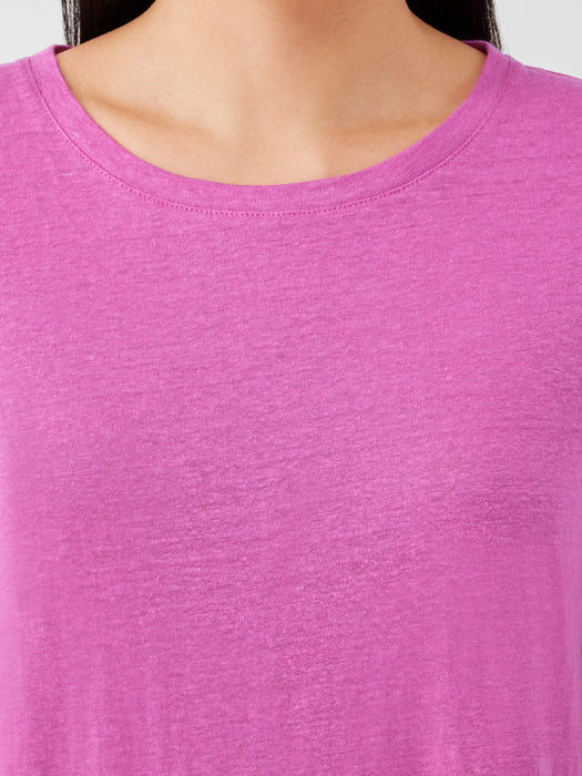 Organic Linen Jersey Crew Neck Tee