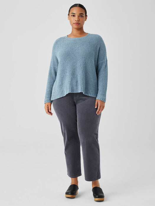 Cotton Fluff Crew Neck Top