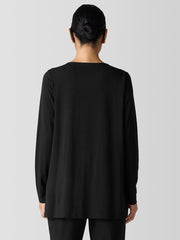 Fine Jersey V-Neck Long Top