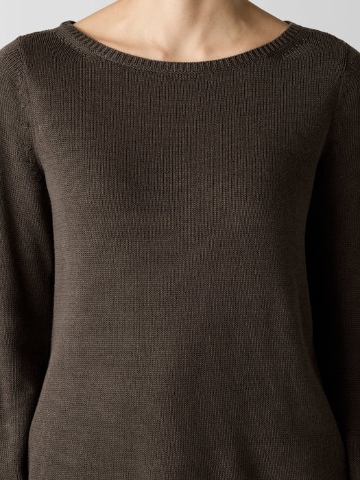 Peruvian Cotton Blend Bateau Neck Top