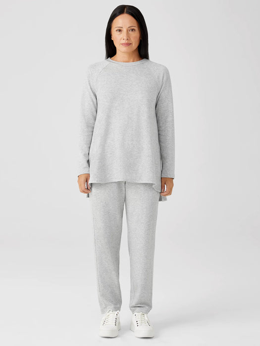 Cozy Brushed Terry Hug Raglan-Sleeve Top