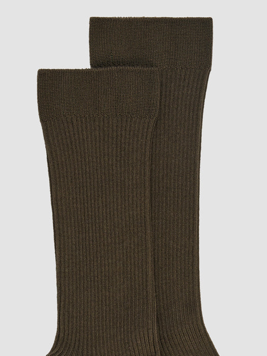 Ribbed Knit Trouser Sock