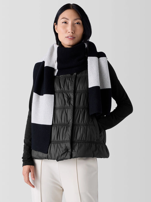 Cotton and Recycled Cashmere Scarf