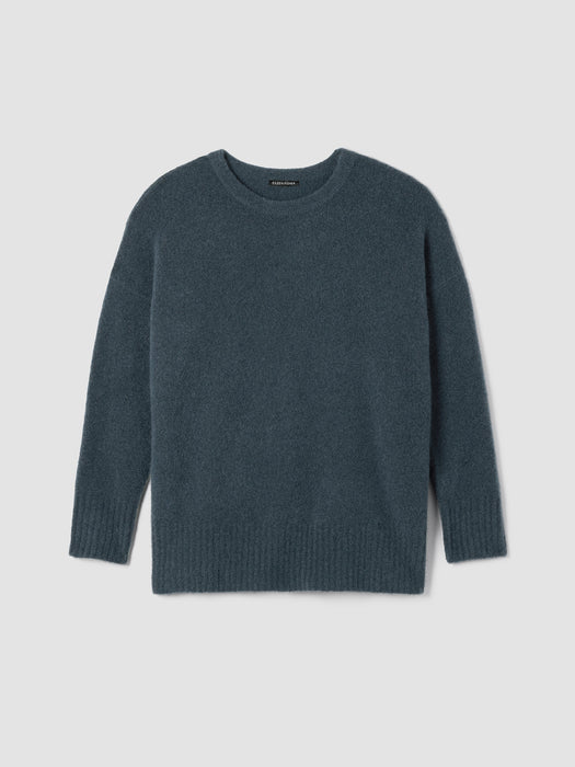 Cashmere Silk Bliss Crew Neck Long Top