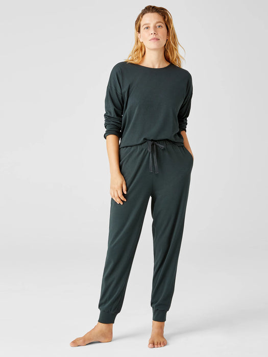 Organic Cotton Interlock&nbsp;Jogger Sleep Pant