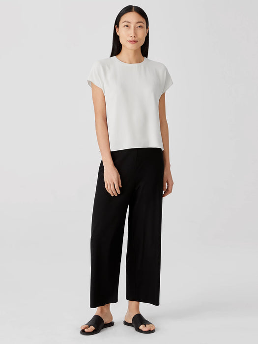 Silk Georgette Crepe Square Top