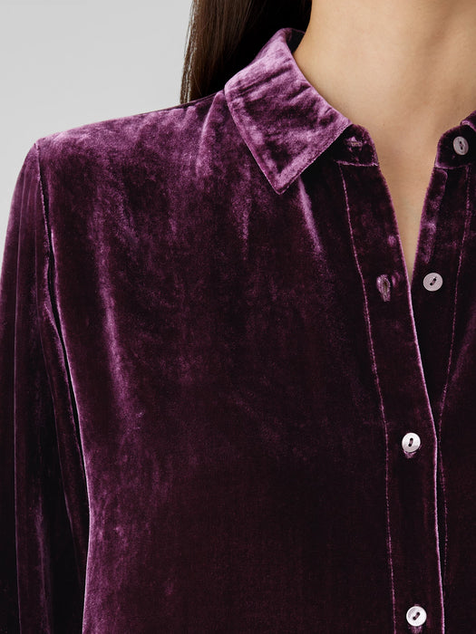 Velvet Classic Collar Shirt