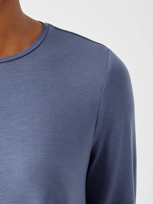 Fine Jersey Crew Neck Top