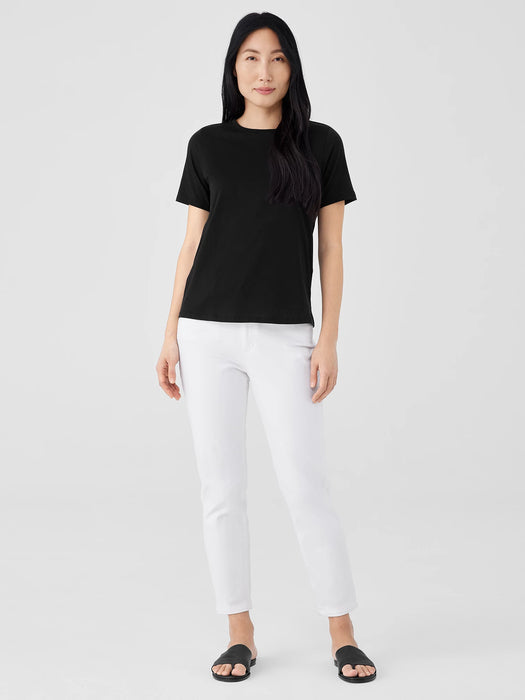 Organic Pima Cotton Jersey Round Neck Tee