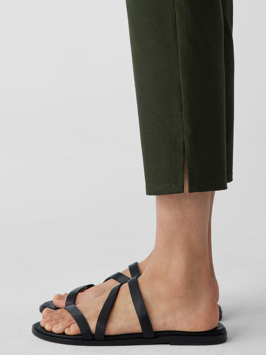 Washable Stretch Crepe Pant with Slits