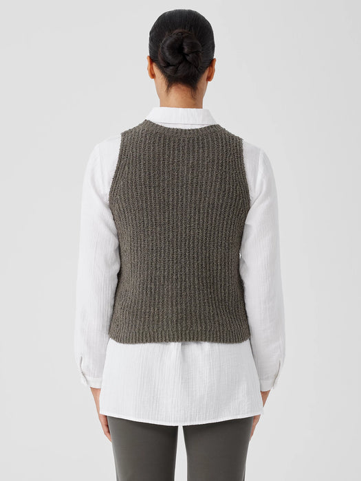 Cotton Fluff Crew Neck Top