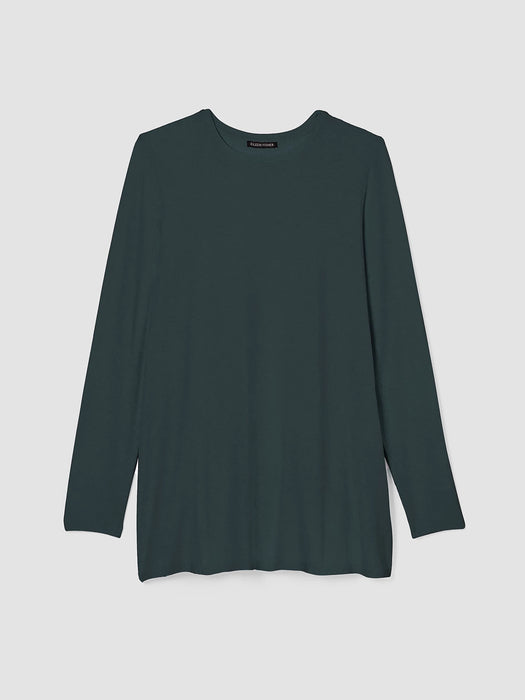 Fine Jersey Crew Neck Top