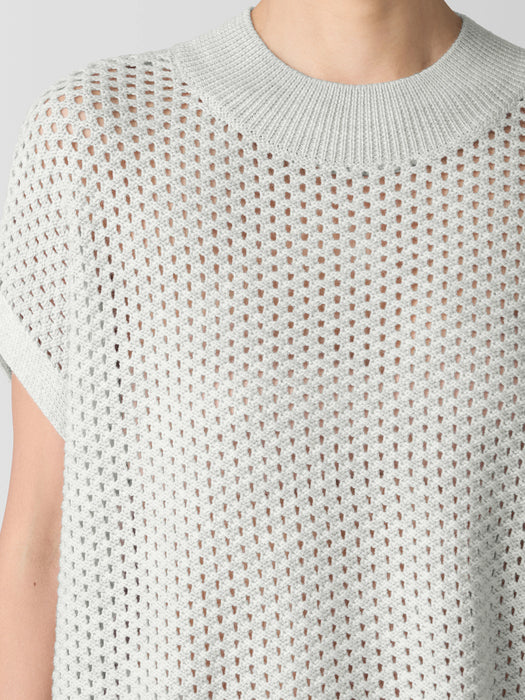 Merino Mock Neck Top in Regenerative Wool