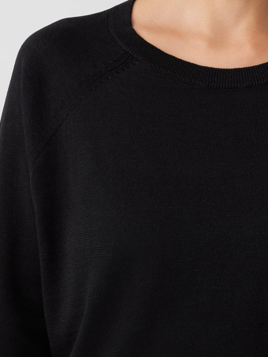 Organic Linen Cotton Raglan-Sleeve Top