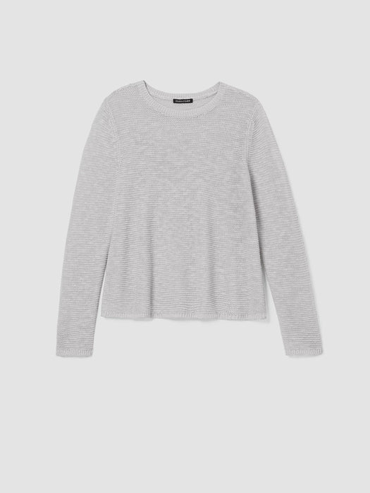Organic Linen Cotton&nbsp;Crew Neck Top