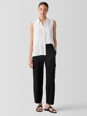 Washable Stretch Crepe Cargo Pant
