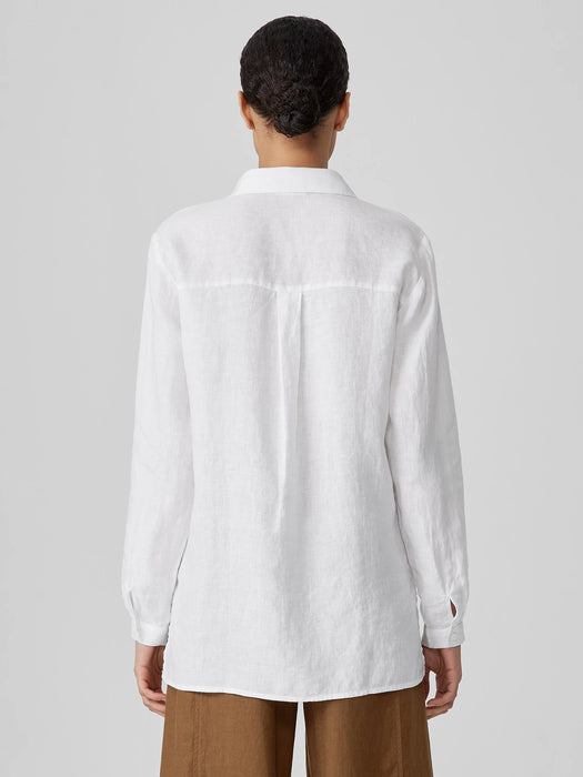 Organic Handkerchief Linen Classic Collar Shirt