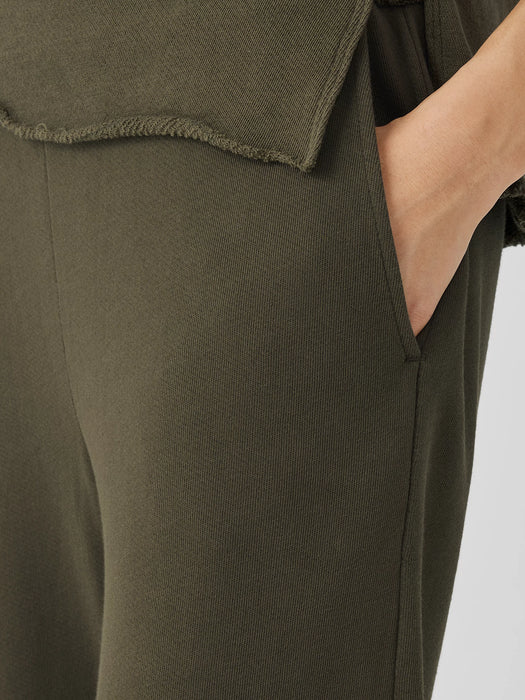 Lightweight Organic Cotton Terry Straight Pant