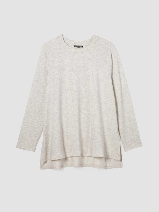 Cozy Brushed Terry Hug Raglan-Sleeve Top
