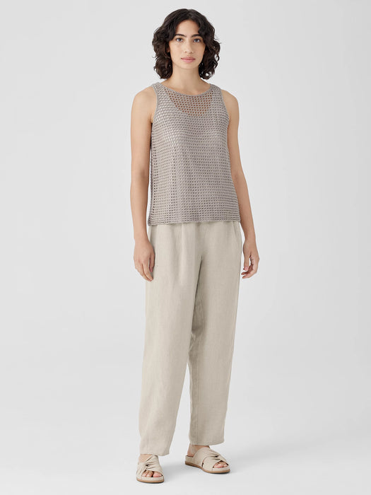 Organic Linen D&eacute;lav&eacute; Round Neck Tank