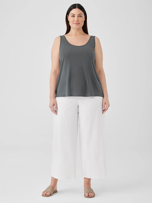 Stretch Silk Jersey&nbsp;Scoop Neck Tank