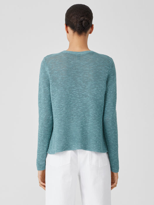 Organic Linen Cotton&nbsp;Crew Neck Top