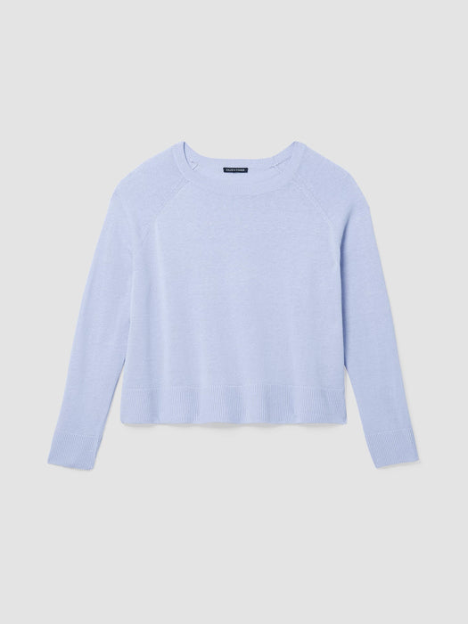 Organic Linen Cotton Raglan-Sleeve Top