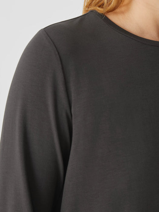 Fine Jersey Crew Neck Top