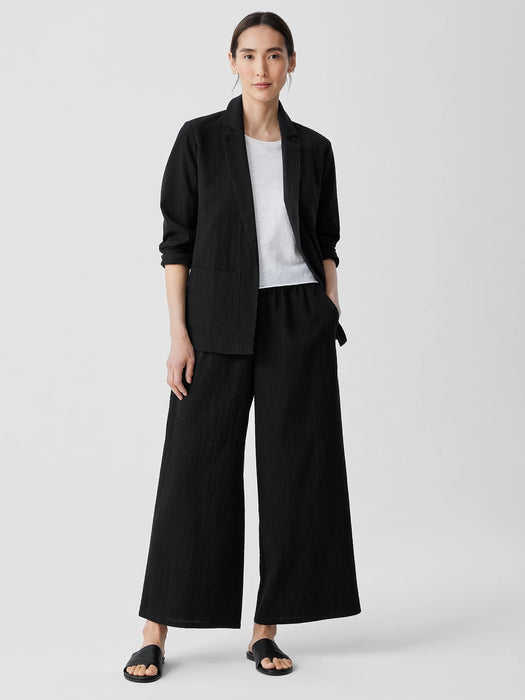 Organic Cotton Ripple Blazer