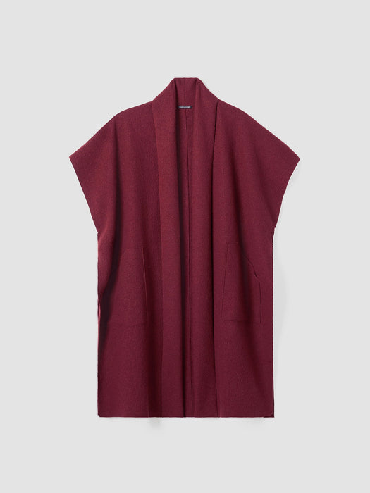 Lightweight Boiled Wool Serape in Regenerative Wool