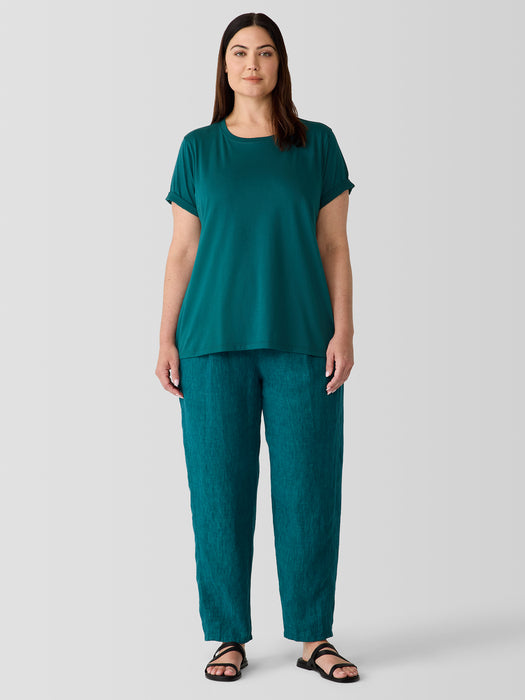 Organic Pima Cotton Jersey&nbsp;Round Neck Tee