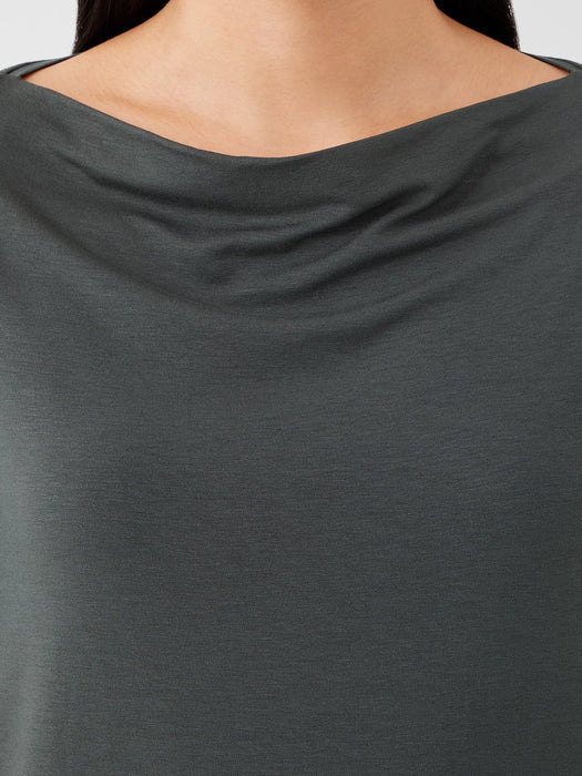 Fine Jersey Cowl Neck Top