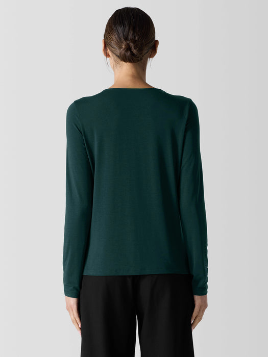 Fine Jersey V-Neck Top
