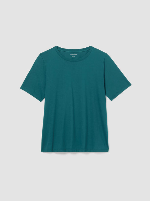 Organic Pima Cotton Jersey&nbsp;Round Neck Tee