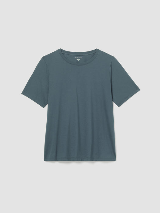 Organic Pima Cotton Jersey&nbsp;Round Neck Tee