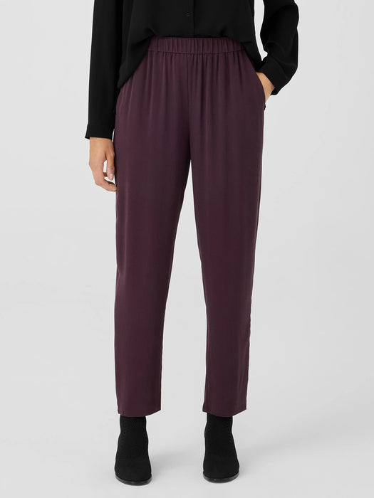 Silk Georgette Crepe Tapered Pant