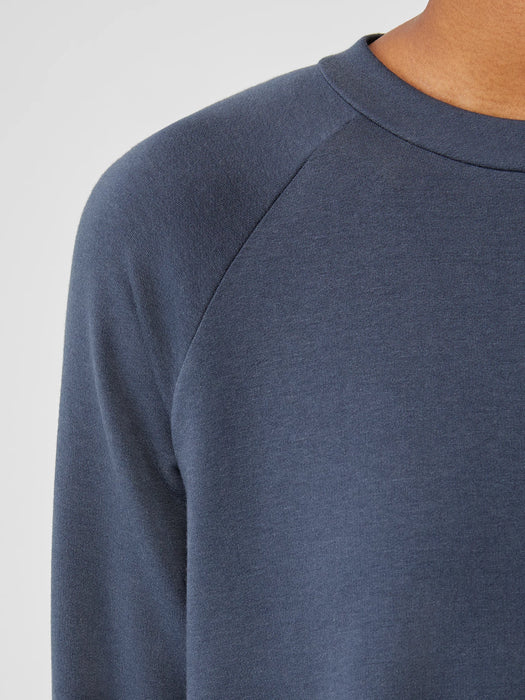 Cozy Brushed Terry Hug Raglan-Sleeve Top