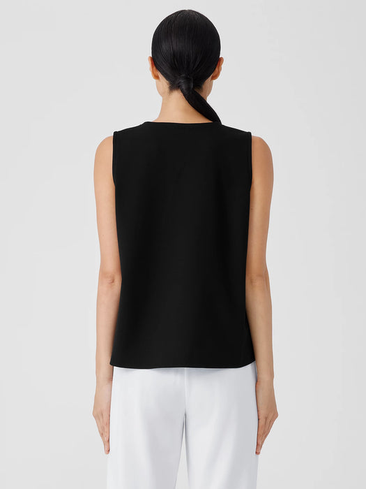 Washable Flex Ponte Round Neck Tank