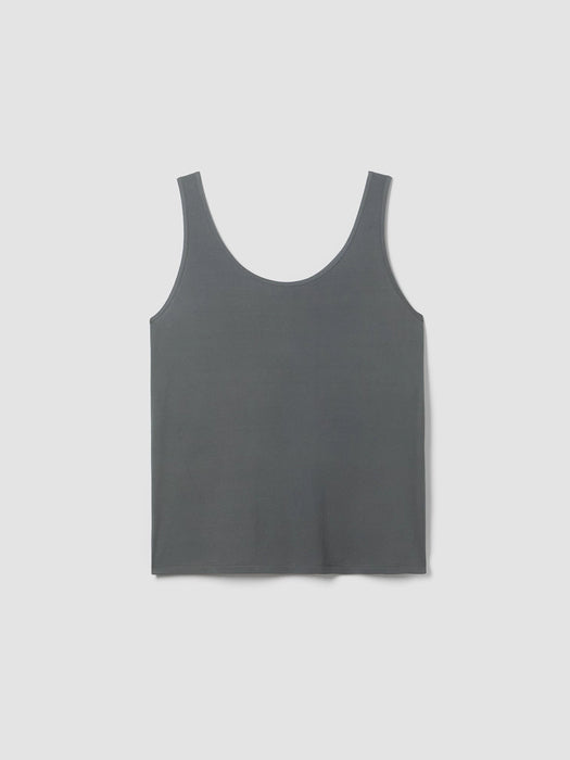 Stretch Silk Jersey&nbsp;Scoop Neck Tank