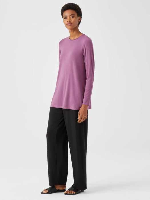 Fine Jersey Crew Neck Top