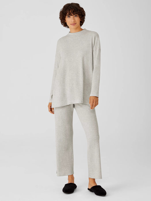 Cozy Waffle Knit Mock Neck Top