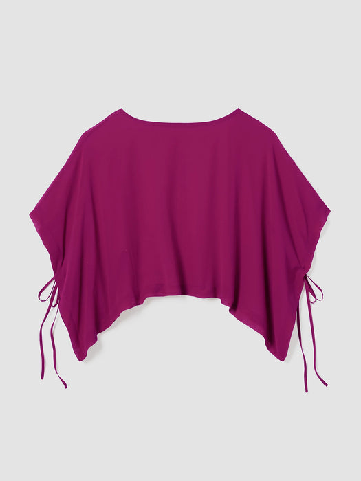 Sheer Silk Georgette Poncho