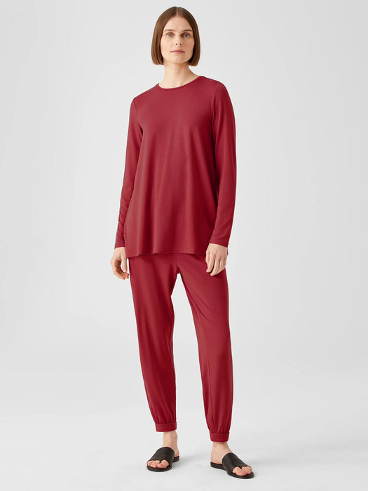 Fine Jersey Crew Neck Top
