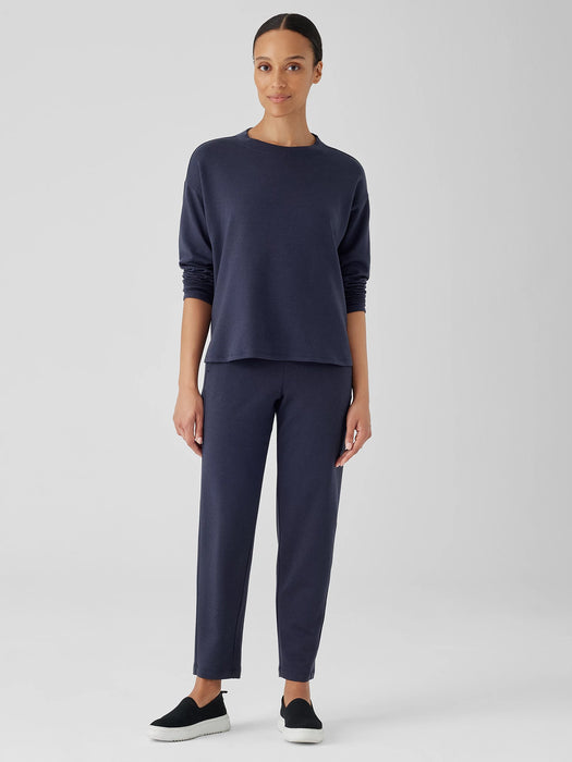 Cozy Brushed Terry Hug Crew Neck Top