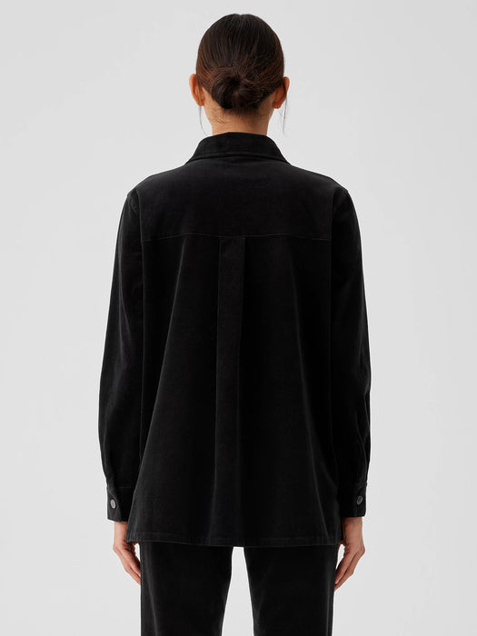 Organic Cotton Stretch Corduroy Shirt Jacket