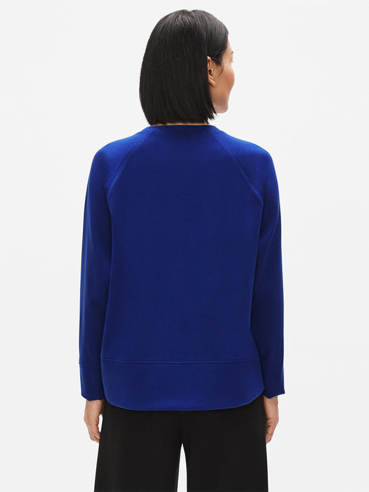 Flex Tencel Ponte Round Neck Top