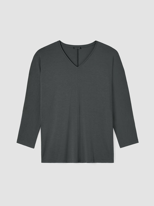 Fine Jersey Dolman-Sleeve Top