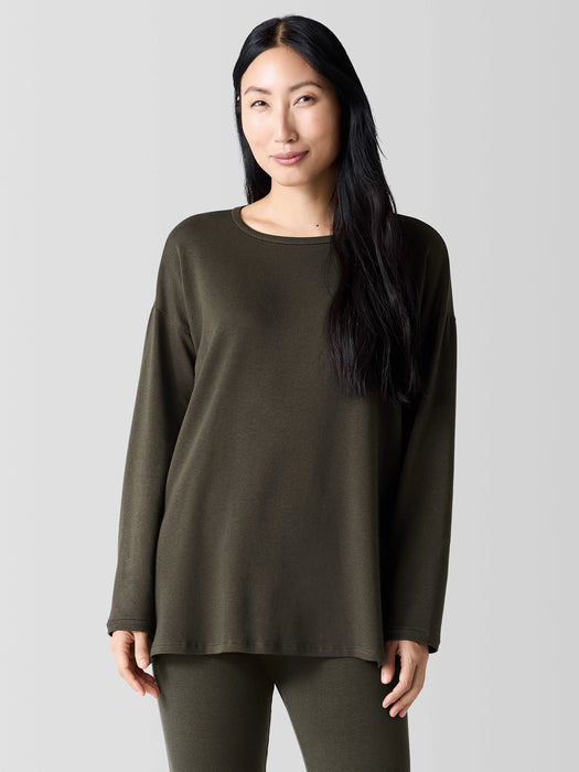 Cozy Brushed Terry Hug Long Box-Top